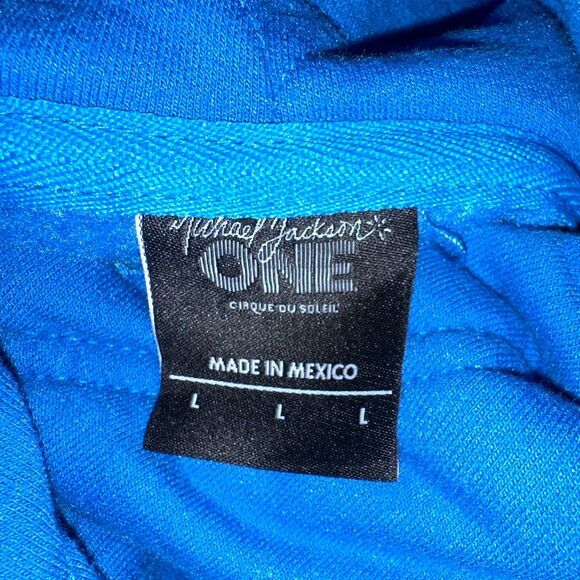 RARE Michael Jackson ONE Cirque Du Soleil Two Tone Zip Hoodie Large - Picture 12 of 14